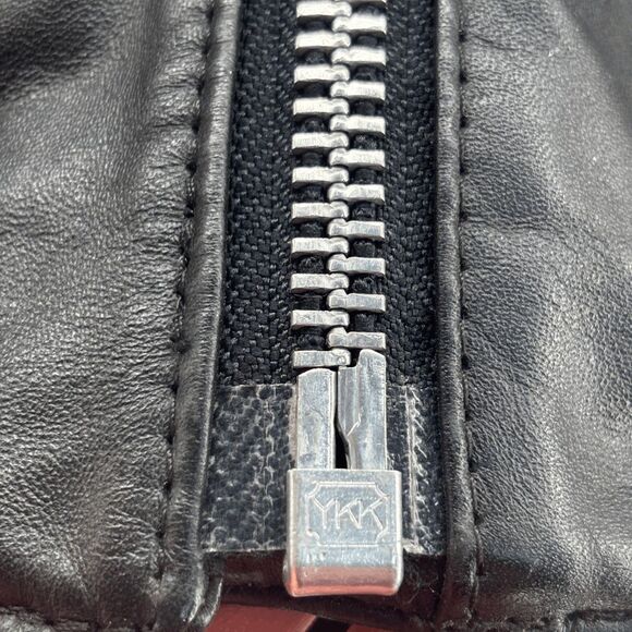 Vintage Harley Davidson Womens Medium Heavy Leather Motorcycle Riding Jacket 80s - Picture 8 of 14